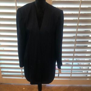 Eleanor Brenner navy silk jacket. Lightweight Nice